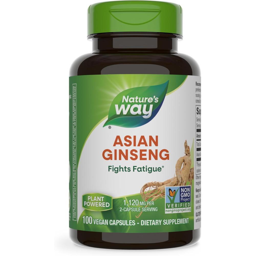 <b>네이처스웨이</b> 프리미엄 아시안 진생 인삼 캡슐 100정 <b>Nature’s Way</b> Premium Herbal Asian Ginseng