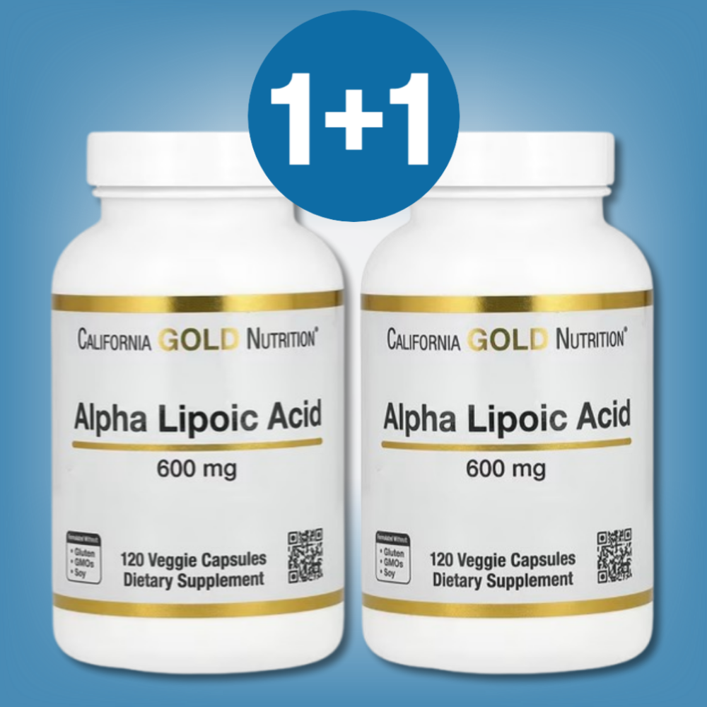 1+1 CGN 알파리포산 600 mg 120정 2통 <b>알리포산</b> R Lipoic Acid