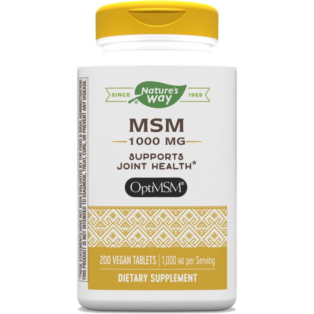 <b>네이처스웨이 엠에스엠</b> 식이유황 1000mg 200정 Nature’s Way MSM
