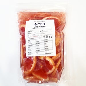 자몽슬라이스청 파우치 1kg 수제청 수야네수제과일청