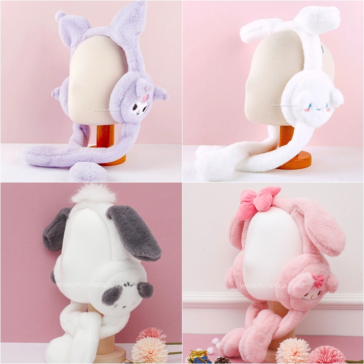 산리오 움직이는 귀마개 마이멜로디 쿠로미 포차코 시나모롤 귀마개 페이스