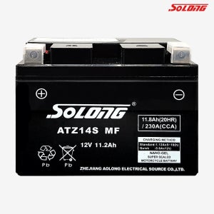 ATZ14S 소롱 MF 무보수 오토바이배터리 12V 11.2AH YTZ14S YTZ12S