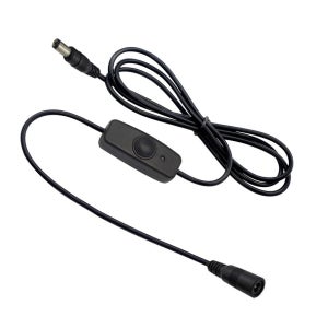 DC 5.5x2.1 Male to Female 연장케이블 2M 20AWG LED전원스위치