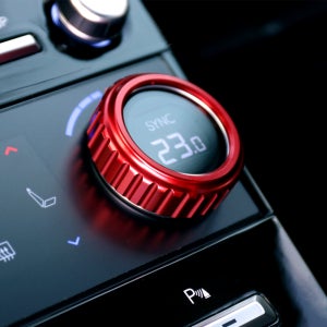 싼타페 MX5 튜닝 에어컨 조그 다이얼 커버 몰딩 용품 악세사리