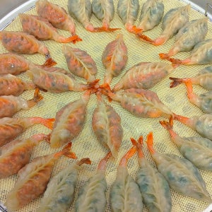 [도담만두] 수제 고기 새우 김치 매운 손만두 10개