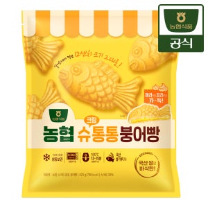 농협식품 농협 슈크림통통 붕어빵 420g 4개