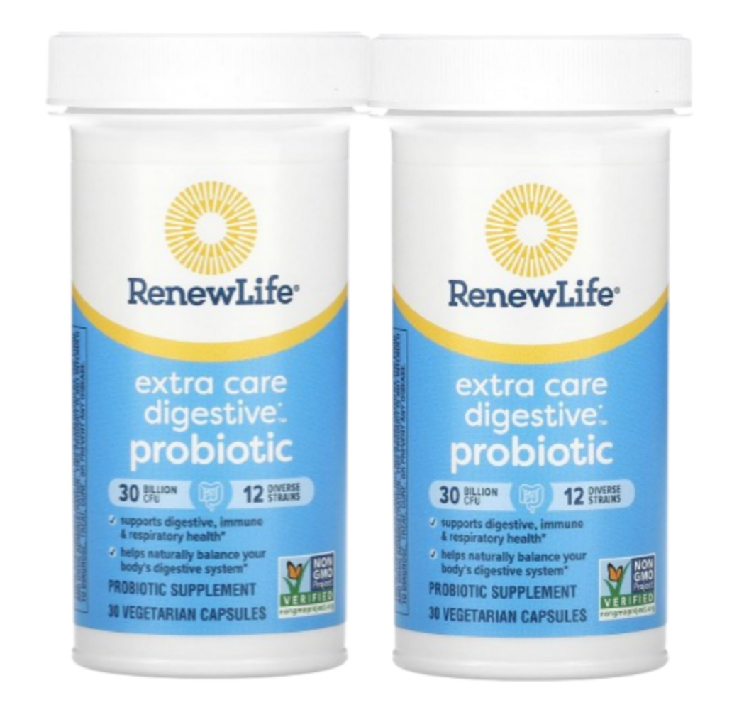 리뉴라이프 <b>엑스트라 케어</b> 다이제스티브 <b>프로바이오틱</b> 유산균 <b>300억 30</b>베지<b>캡슐</b> (2개)