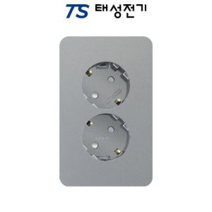 태성전기 제일전기 디아트 실버 매입 2구 콘센트