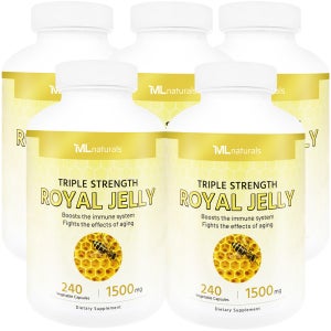 마이라이프내추럴스 로얄젤리 로열제리 1500mg 알약 240캡슐, 5개