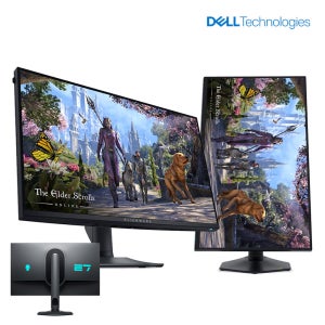 [안전포장 당일출고] Dell 27인치 AW2725QF 게이밍 모니터 4K UHD 180Hz FHD 360Hz 3840x2160 듀얼해상도 피벗