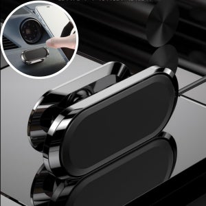 케이옵티마 미니 360도 회전 자석 휴대폰 차량 거치대, 블랙, 1개