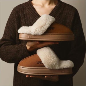 따뜻한 겨울 털 슬리퍼 6가지색 폭신한 실내화 사무실 병원 학교 미끄럼방지