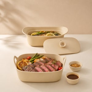 실리프랑 실리콘 계란찜 전자레인지 생선찜기 + 에어프라이어 에프 전자랜지 용기