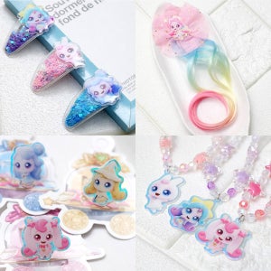 슈팅스타 캐치 티니핑 5기, 4기 유아 머리핀 목걸이 반지 팔찌 헤어밴드 하츄핑 오로라핑