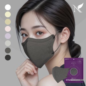 다이아핏 KF94 새부리형 마스크 개별포장 25매입 L(대형), 다크그레이, 25개