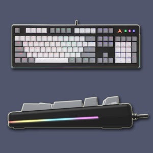 게이밍 키감좋은 옵티컬 피씨방 LED RGB 사무용 사무실 기계식 무접점 광축 블랙 키보드