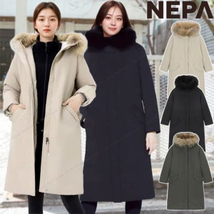 네파 역시즌 패딩 여자 사파리 구스 다운 롱패딩 점퍼