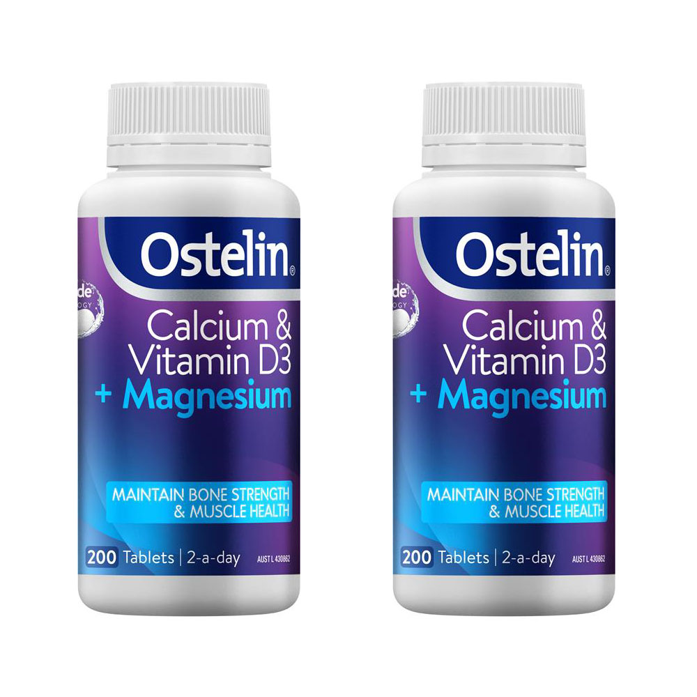 <b>오스텔린</b> 칼슘 비타민 D3 마그네슘 200정 2개