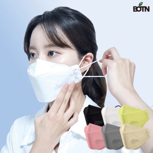 KF94 보튼 커버업 10매 끈조절 특대형 대형 중형 소형 귀편한 숨쉬기편한 컬러 패션 황사 마스크 MASK