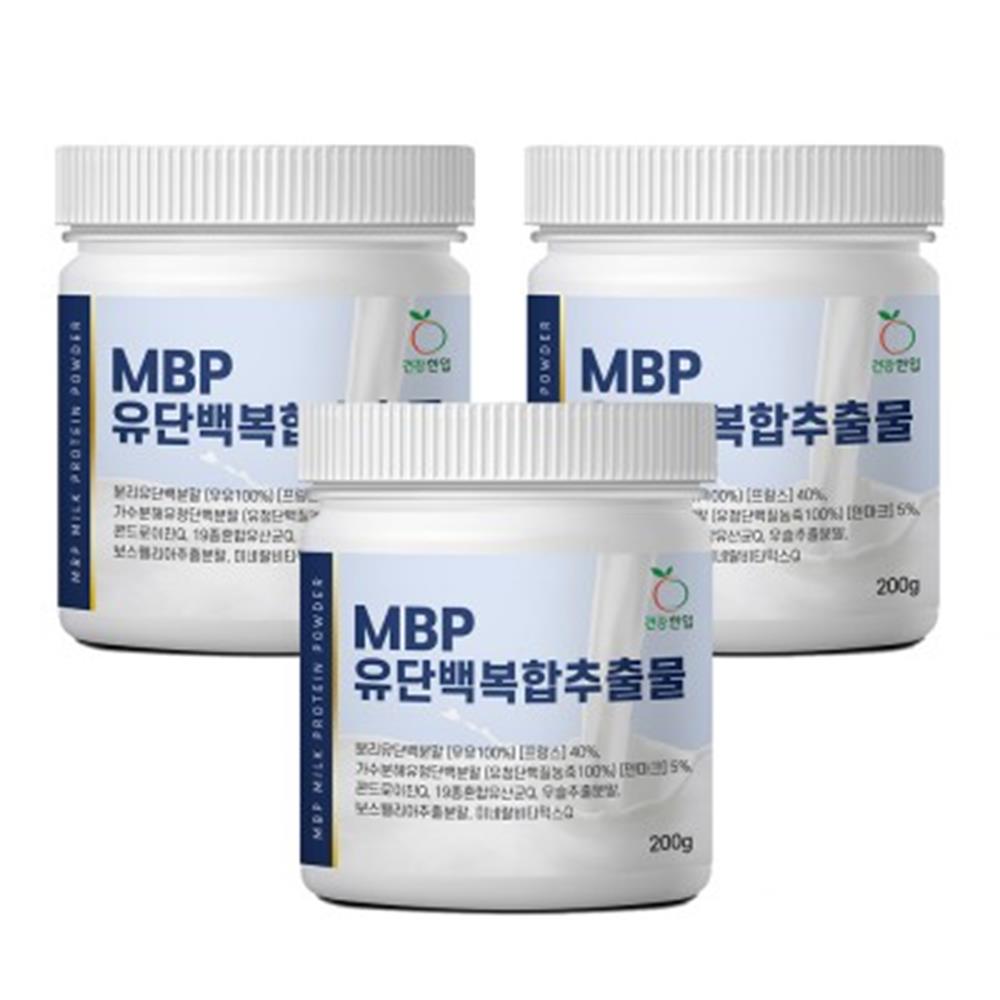 MBP 유단백 복합 추출물 200g 3통 뼈건강 무릅연골 무릎건강 골막염