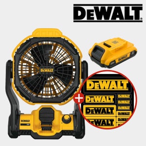 디월트 무선 선풍기 충전 휴대용 야외 캠핑용 DCE512 N 2A배터리세트 충전기 미포함