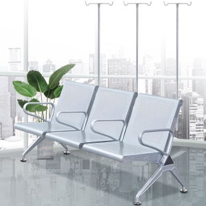 의자 대기실 병원 약국 휴게 은행 로비 긴 사무용 편한 다인용 손님 기다리는