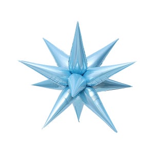 익스플로전 스타 입체 3d 스타 별은박풍선 라이트블루 90cm