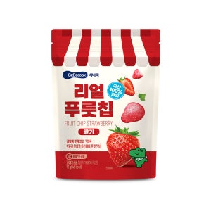 [베베쿡] 리얼푸룻칩 딸기 1봉
