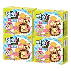 해태 얼초 동물그리기 52g X 4개