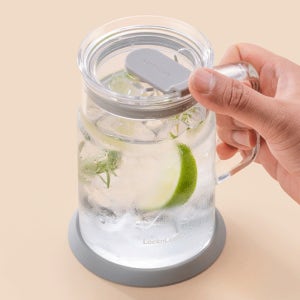 메트로 내열유리 손잡이 머그 560ml 홈카페 버츄오 사무실 카페컵 머그컵