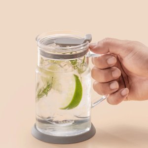 메트로 내열유리 손잡이 머그 670ml 홈카페 버츄오 사무실 카페컵 머그컵