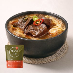 참도깨비 가야식 선지 해장국 630g 4봉 국내산 선지 23%