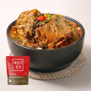 참도깨비 청진동 뼈해장국930g 3팩+라면사리 목뼈 등뼈 국내산 우거지 감자탕