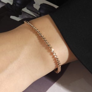 컷팅 테니스 팔찌 데일리 라운드 체인 금 14k 18k