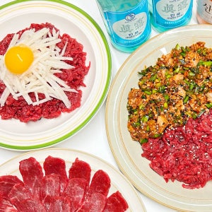 [당일작업]한우 육회 업소용 식당용 대용량 1kg