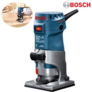 BOSCH 트리머/미니 루터 (유선 550W) R1 샹크/6mm 소형 라우터 목공 홈파기
