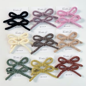 니트 끈 발레코어 숏/롱 리본핀세트 13컬러