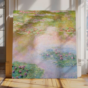클로드 모네 인테리어 명화 작품 수련5 정20호 60x60cm 캔버스액자