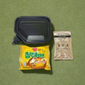 발열 라면 용기 비화식 발열팩 도시락 전투식량