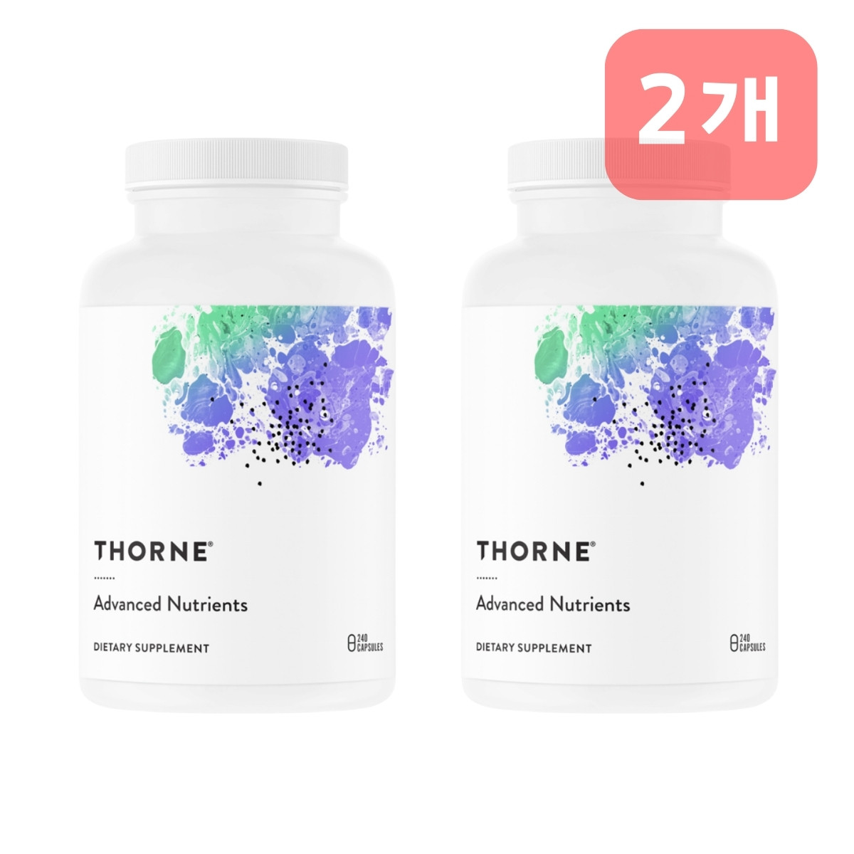 쏜리서치 <b>어드밴스 뉴트리언트</b> 240캡슐 [2개 세트] 정품, 정량