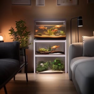 미니트롤리 어항선반 받침 12T합판 다이 철제