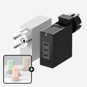 USB PD 100W 여행용 접지 멀티 초고속충전기 GT210 블랙