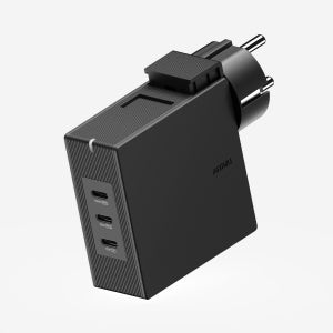 USB PD 100W 여행용 접지 멀티 초고속충전기 GT210 블랙