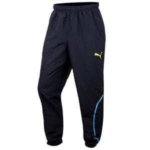 푸마 맨체스터 시티 프리매치 우븐 팬츠 츄리닝 긴바지 운동바지 네이비 77758124