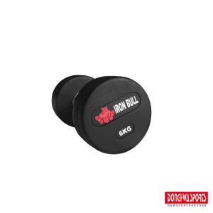 아이언불 덤벨 헬스장 고무아령 6kg, 1개
