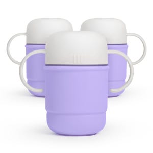 모니 자기주도식 흘림방지 유아컵 양손 멀티 빨대컵 250ml, 3개, 스윗퍼플
