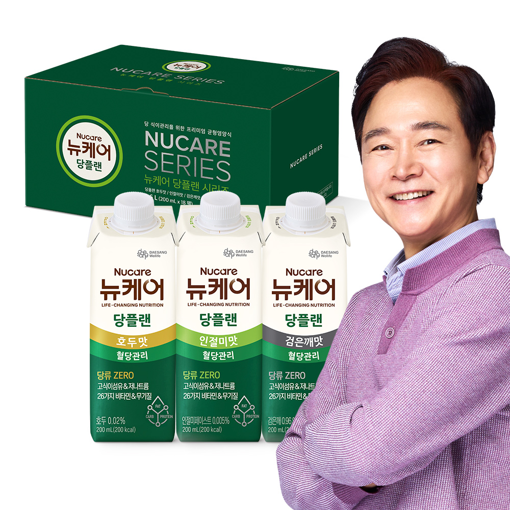 <b>대상웰라이프</b> 뉴케어 당플랜시리즈 3종 균형영양식 200ml, 18개