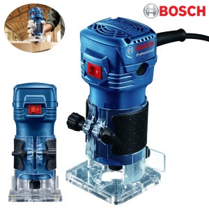 BOSCH 트리머/미니 루터 (유선 550W) F556 샹크/6mm 소형 라우터 목공 홈파기