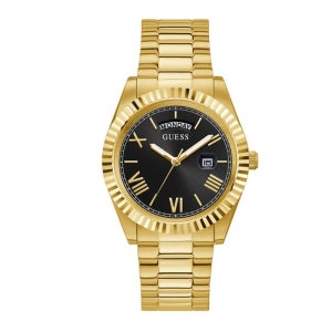 게스 Connoisseur 블랙 다이얼 메탈 남성시계 GW0265G3