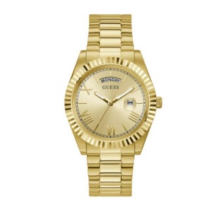 게스 Connoisseur 골드 다이얼 메탈 남성시계 GW0265G2